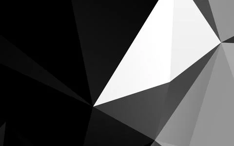 Light Silver, Gray vector polygonal pattern. Illustration