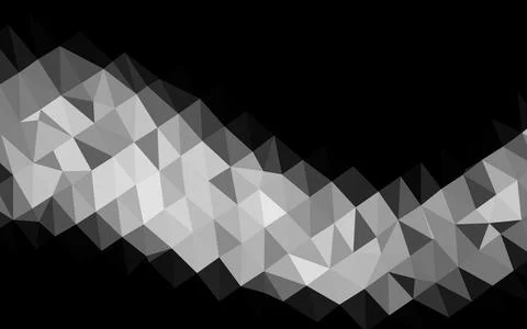 Light Silver, Gray vector polygonal pattern. イラスト素材