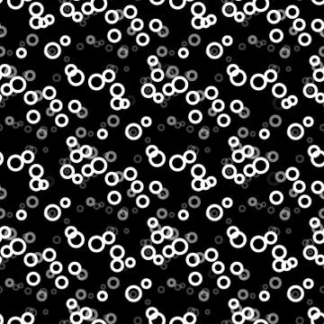 Light Silver, Gray vector seamless background with bubbles. Blurred bubbles o Stock Illustration