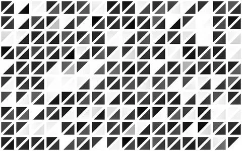 Light Silver, Gray vector seamless layout with lines, triangles. Stock Illustration