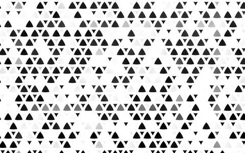 Light Silver, Gray vector seamless texture in triangular style. イラスト素材