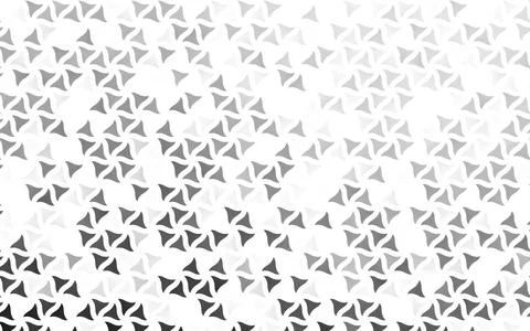 Light Silver, Gray vector seamless background with triangles. Stock Illustration