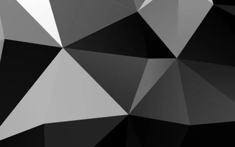 Light Silver, Gray vector shining triangular background. Illustrazione stock