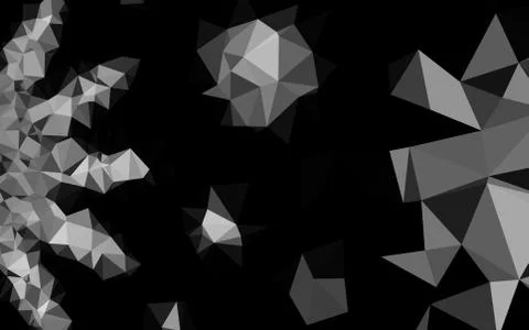 Light Silver, Gray vector shining triangular background. Illustrazione stock