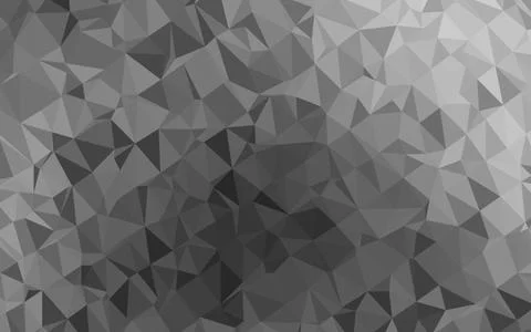 Light Silver, Gray vector shining triangular pattern. Stock Illustration