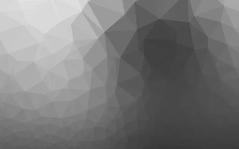 Light Silver, Gray vector shining triangular pattern. Stockillustratie