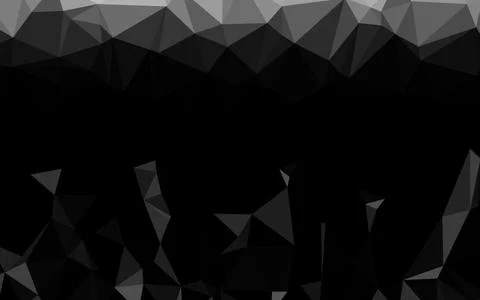 Light Silver, Gray vector shining triangular background. Illustrazione stock