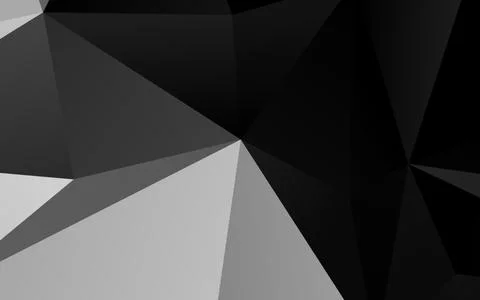 Light Silver, Gray vector shining triangular pattern. Illustrazione stock