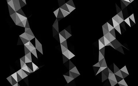 Light Silver, Gray vector shining triangular pattern. 스톡 일러스트