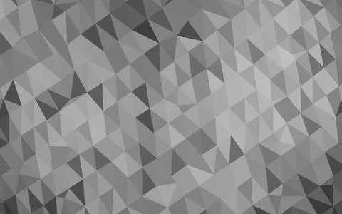 Light Silver, Gray vector shining triangular pattern. Stockillustratie