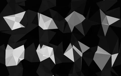 Light Silver, Gray vector shining triangular template. Stock Illustration