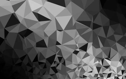 Light Silver, Gray vector shining triangular pattern. Stock Illustration