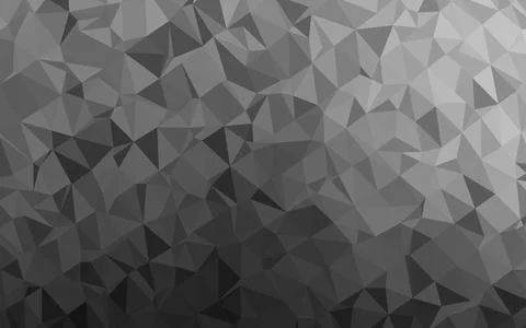 Light Silver, Gray vector shining triangular pattern. Stock Illustration