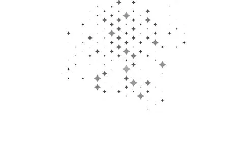 Light Silver, Gray vector template with sky stars. Stock Illustration