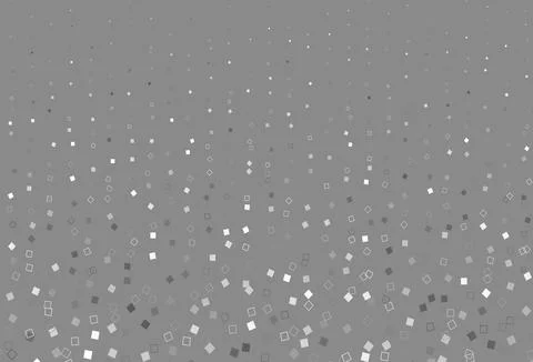 Light Silver, Gray vector template with square style. Illustrazione stock