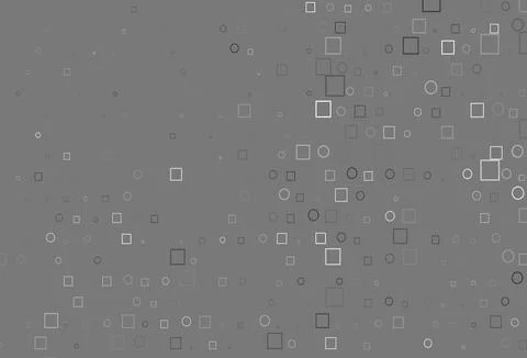 Light Silver, Gray vector template with spots, rectangles. Stock Illustration