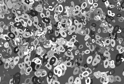 Light Silver, Gray vector template with circles. Ilustración de archivo
