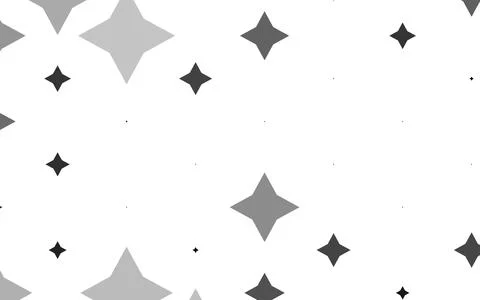 Light Silver, Gray vector template with sky stars. Stock Illustration