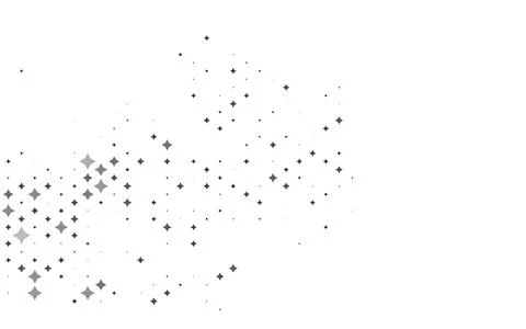 Light Silver, Gray vector template with sky stars. Stock Illustration