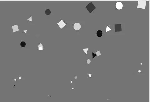 Light Silver, Gray vector template with crystals, circles, squares. Stock Illustration