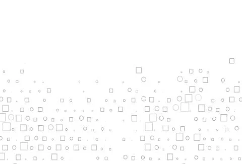 Light Silver, Gray vector texture with disks, rectangles. Stock Illustration