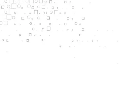 Light Silver, Gray vector texture with disks, rectangles. Stock Illustration