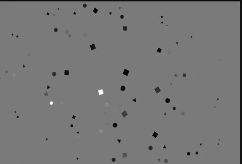 Light Silver, Gray vector texture in poly style with circles, cubes. イラスト素材