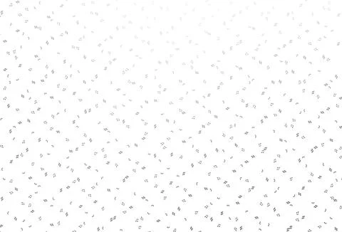Light Silver, Gray vector texture with musical notes. イラスト素材