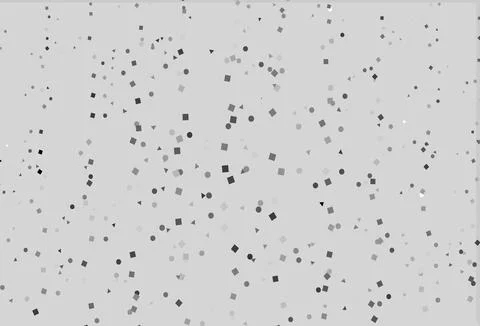 Light Silver, Gray vector texture in poly style with circles, cubes. Stock Illustration