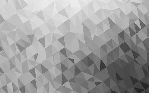 Light Silver, Gray vector triangle mosaic cover. Stock Illustration