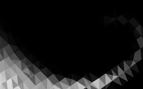 Light Silver, Gray vector triangle mosaic cover. Stockillustratie