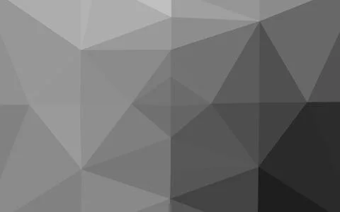 Light Silver, Gray vector triangle mosaic template. Illustrazione stock