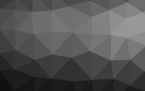 Light Silver, Gray vector triangle mosaic cover. Stock Illustration