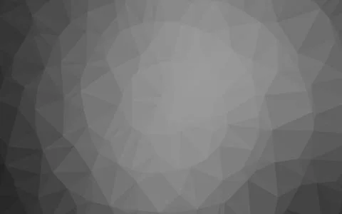 Light Silver, Gray vector triangle mosaic template. Stock Illustration