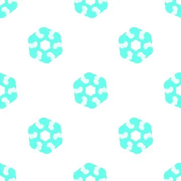 Light sky blue abstract circle pattern seamless vector Illustrazione stock