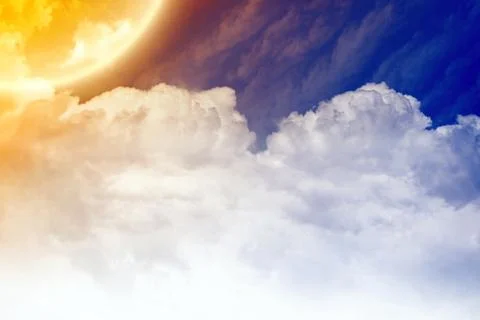 Light from sky Illustrazione stock