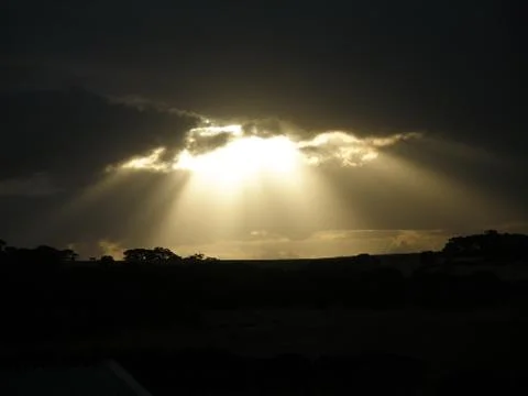 Light from sky Stock Photos