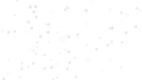 Light Snow and Delicate Snowflakes Falling on a Solid White Background Stock Footage 329732145