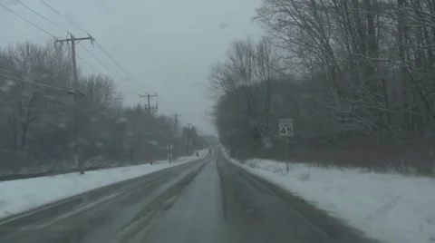 Light snow Stock Footage 1038465