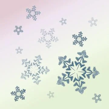 Light snowflake background Stock Illustration