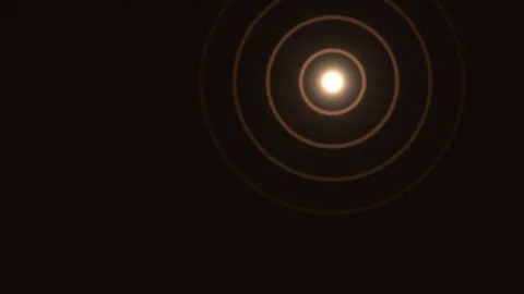 Light source with circular patterns in dark background Stock Footage 338187460