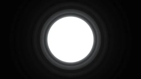 Light source viewed from a dark tunnel at different angles Stock Footage 339515151