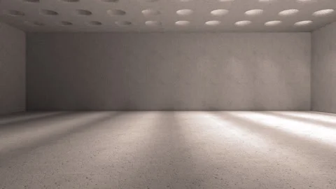 Light sources move to the right and shine through round holes casting shadows Stock Footage 155683260