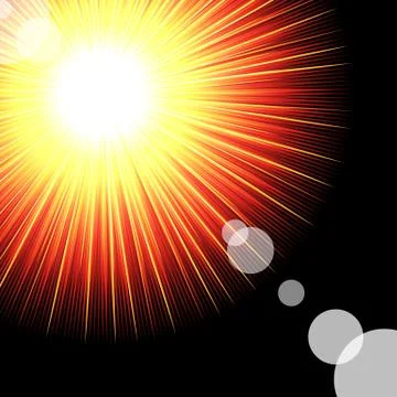 Light sparkle with flares. vector illustration Stock Illustration