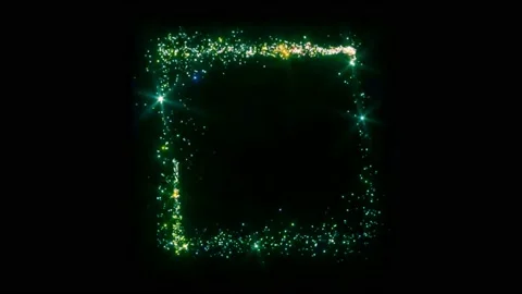 Light sparkling particles sqare shape. Stock Footage 165652011