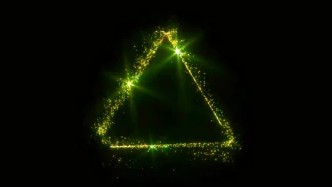 Light sparkling particles triangle shape. Stock Footage 165651970