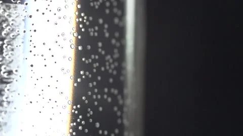 Light on sparkling water, studio shot, marco. Eco-friendly Stock Footage 144040292