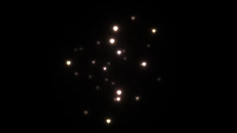 Light sparks moving in a dark space with soft glow effect Stock Footage 338293128