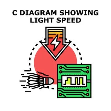 Light speed internet connecting circuit board Stock Illustration