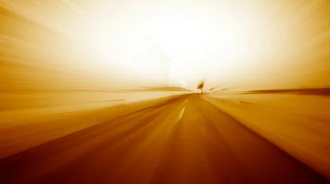 Light speed travel in fiery colors Stock Footage